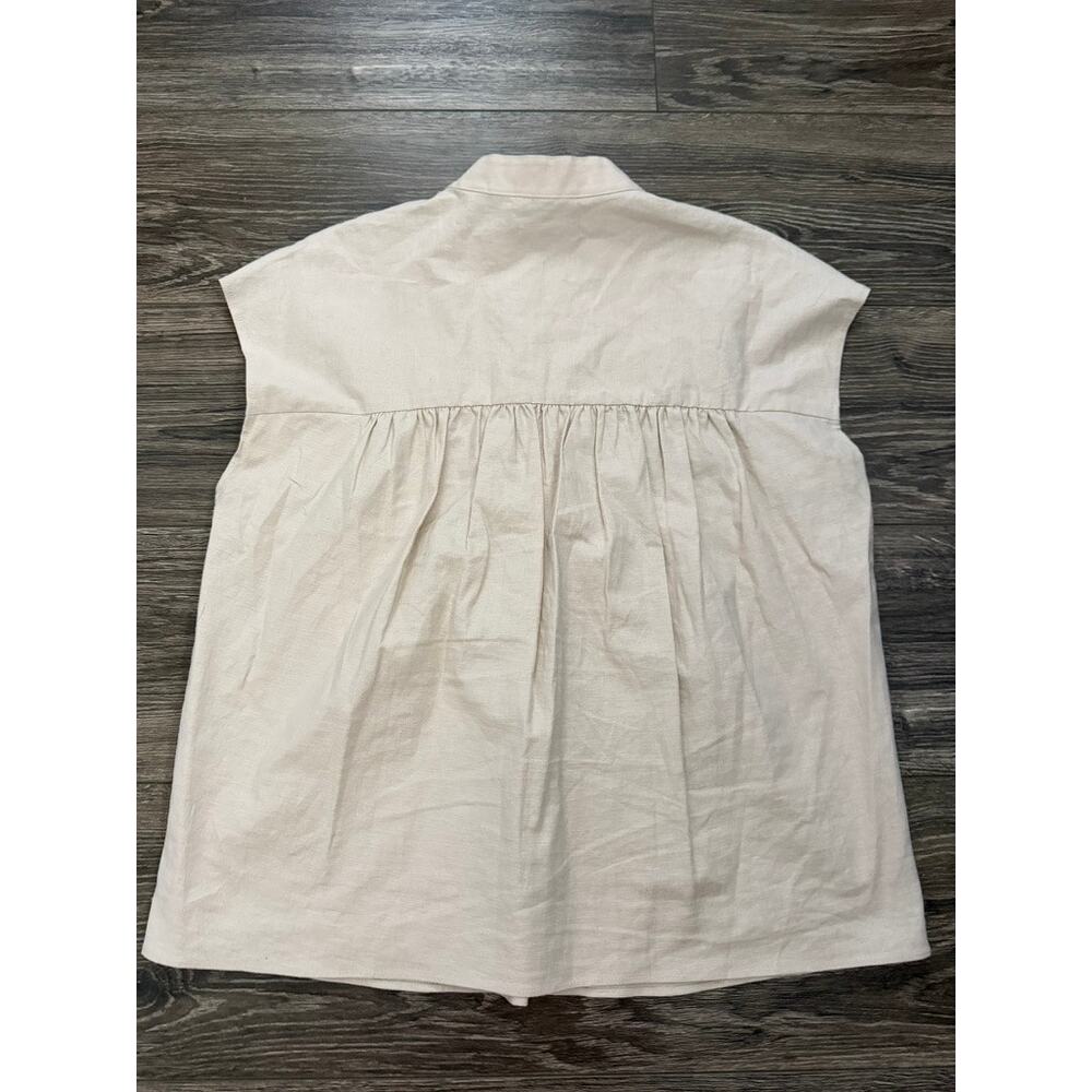 Vince Linen Blend Top size Small - Picture 7 of 9